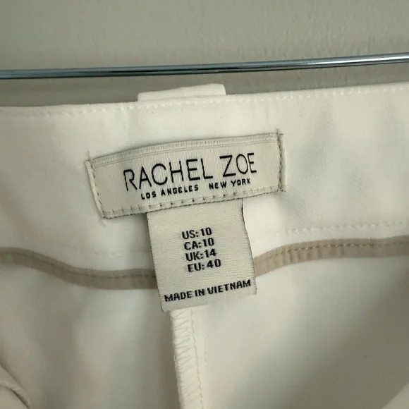 Rachel Zoe Elegant White Wide Leg Pants - Picture 2 of 3